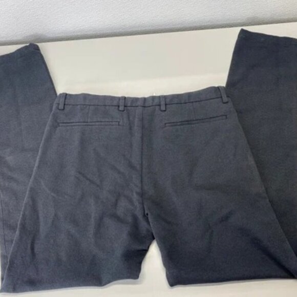 NEW THEORY Mens Pants Black Size 33 Zaine SW Jaspe Twill Slim Button - Picture 4 of 7